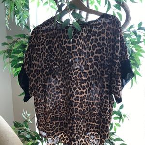 Animal print blouse from brand name ZARA